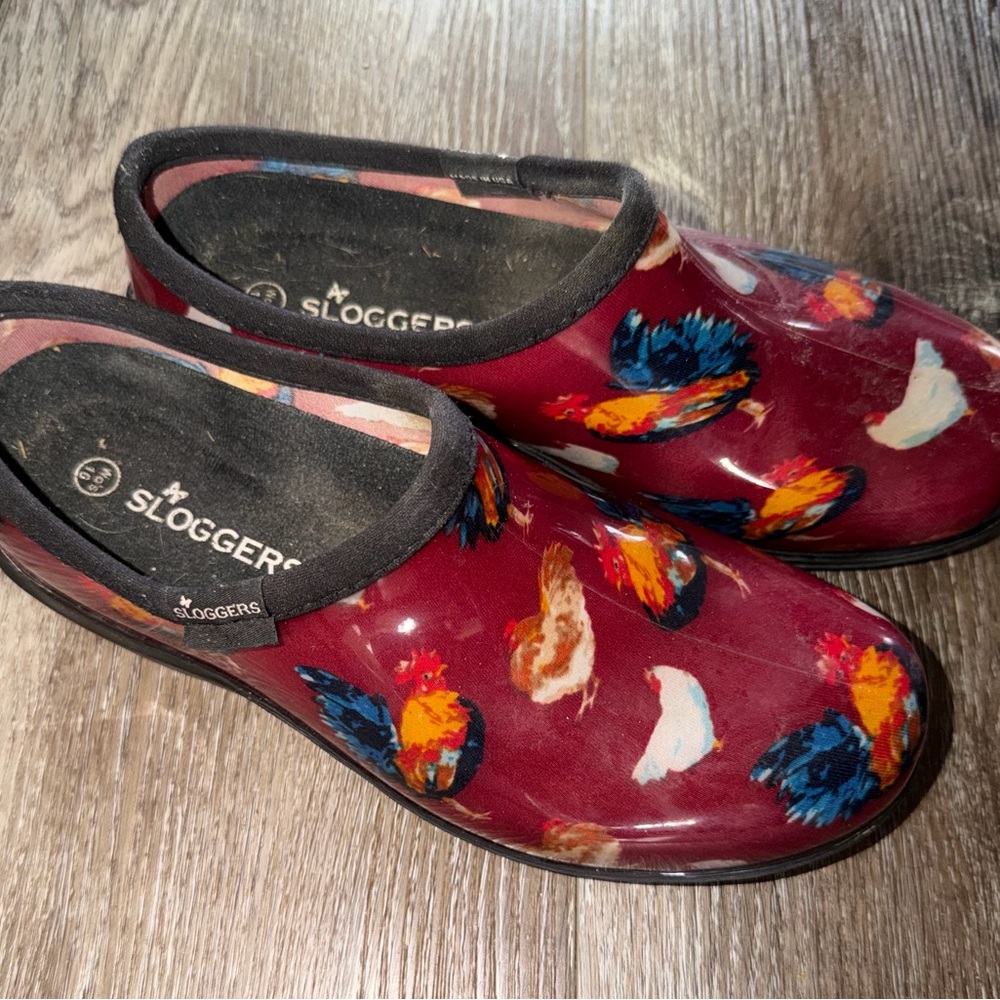 Sloggers Women's Chickens Garden Clogs
